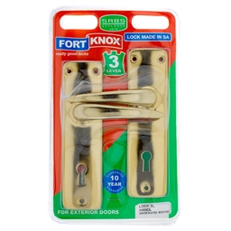 M3G10 - 3 Lever Lockset Brass Plated -M3G10_IP_b_T
